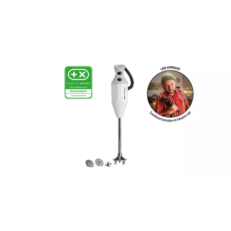 ESGE P 200 Profi, Iegremdējamais blenderis, 1.5 m, 200 W, Pelēks, Nerūsējošais tērauds, Balta