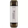 TRANSCEND Esd310c - 512GB pārnēsājamais SSD - USB Type-A / USB Type-C - sudraba