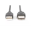 DIGITUS ASSMANN USB 2.0 pagarinātāja kabelis, tips A vīr./siev., 5m USB 2.0 atbilstošs melns