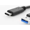 DIGITUS ASSMANN USB Type-C savienojuma kabelis, C tipa uz A M/M, 1m Super Speed melns