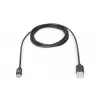DIGITUS ASSMANN USB Type-C savienojuma kabelis, C tipa uz A M/M, 1m Super Speed melns