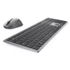 DELL Pro Plus tastatūra un pele - KM7321W - vācu (QWERTZ), pilna izmēra (100%), bezvadu, RF bezvadu + Bluetooth, QWERTZ, pelēka, titāna, pele iekļauta