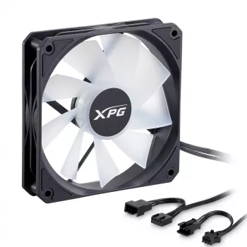 XPG VENTO R 120 ARGB PWM Melns, ventilators, 12 cm, 300 RPM, 1600 RPM, melns