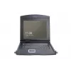 DIGITUS Modularizēta 43,2 cm (17 collu) TFT konsole ar 8 portu KVM RAL 9005 melna - Qwerty US
