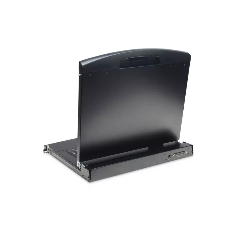 DIGITUS Modularizēta 43,2 cm (17 collu) TFT konsole ar 8 portu KVM RAL 9005 melna - Qwerty US