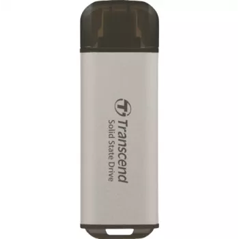 TRANSCEND Esd300s - 512 GB pārnēsājamais SSD - USB Type-C - 3D NAND zibspuldze - sudraba