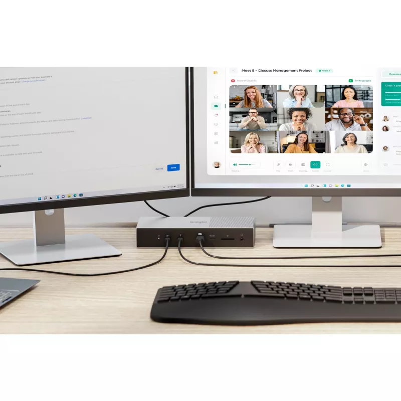 Kensington SD5000T5 EQ Thunderbolt 5 Triple 4K dokstacija ar 140W PD — Windows/macOS