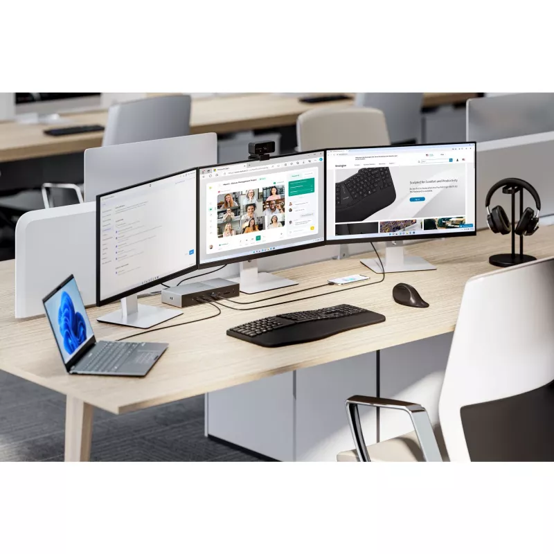 Kensington SD5000T5 EQ Thunderbolt 5 Triple 4K dokstacija ar 140W PD — Windows/macOS