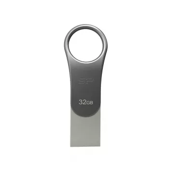 SILICON POWER Mobile C80 - 32GB Dual USB Stick - Type-c / Type-a - Pelēks
