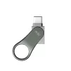 SILICON POWER Mobile C80 - 32GB Dual USB Stick - Type-c / Type-a - Pelēks