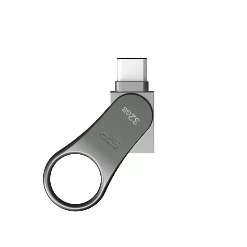 SILICON POWER Mobile C80 - 32GB Dual USB Stick - Type-c / Type-a - Pelēks