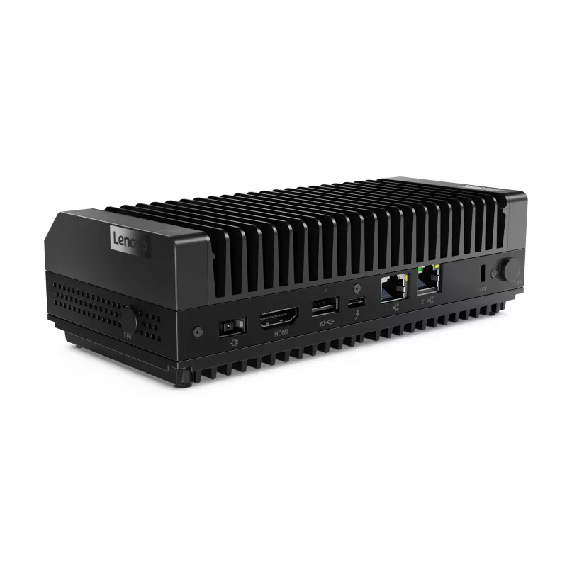 Mini dators Lenovo ThinkEdge SE30 Intel Celeron 6305E 1.8 GHz, 8 GB DDR4, 256 GB SSD, Windows 11 IoT Enterprise, Melns