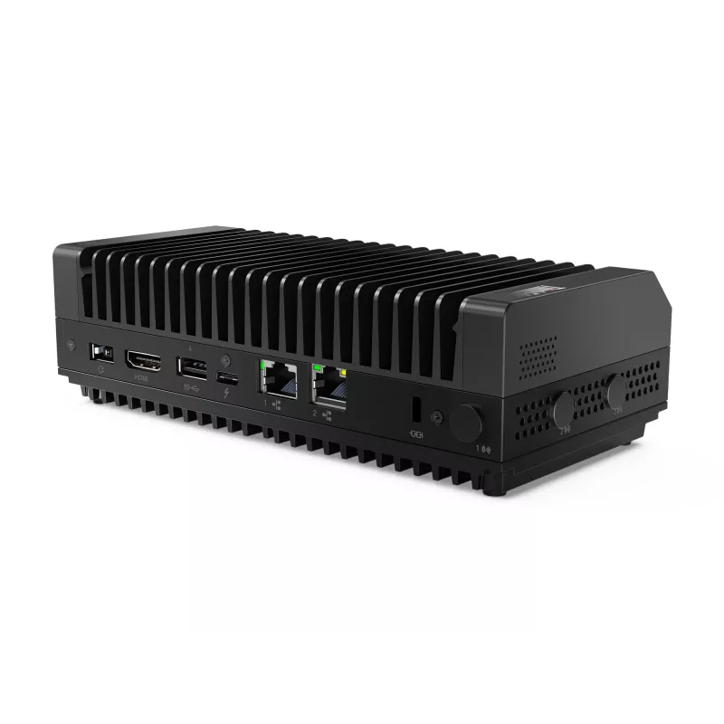 Mini dators Lenovo ThinkEdge SE30 Intel Celeron 6305E 1.8 GHz, 8 GB DDR4, 256 GB SSD, Windows 11 IoT Enterprise, Melns