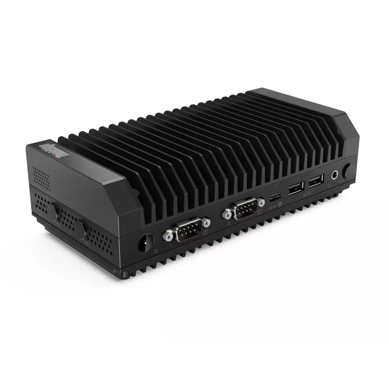Mini dators Lenovo ThinkEdge SE30 Intel Celeron 6305E 1.8 GHz, 8 GB DDR4, 256 GB SSD, Windows 11 IoT Enterprise, Melns