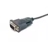 Equip USB-A uz seriālo (DB9) kabelis, M/M 1,5m, melns, 1,5 m, USB Type-A, DB-9, vīrišķais, vīrišķais