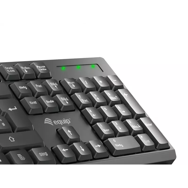 Equip bezvadu tastatūras un peles komplekts PT izkārtojums, pilna izmēra, 105 taustiņi
