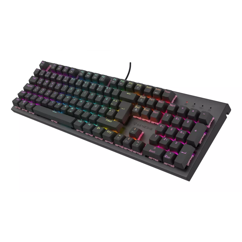 GENESIS NKG-2179 tastatūra Spēlēm USB QWERTZ vācu Melna