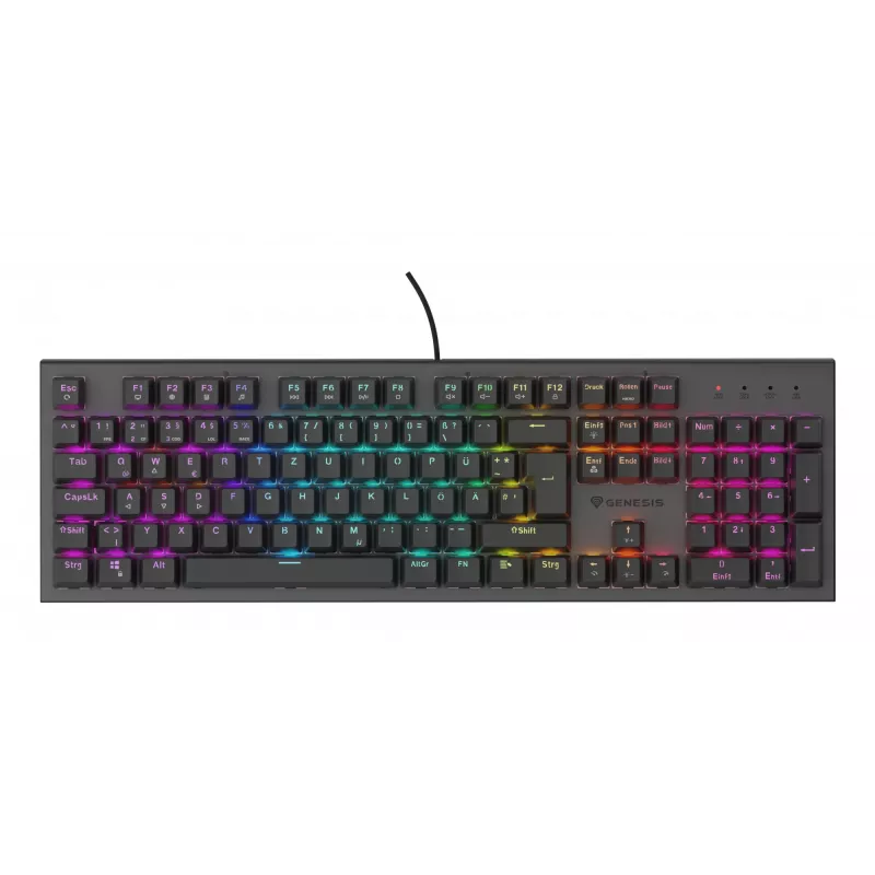 GENESIS NKG-2179 tastatūra Spēlēm USB QWERTZ vācu Melna