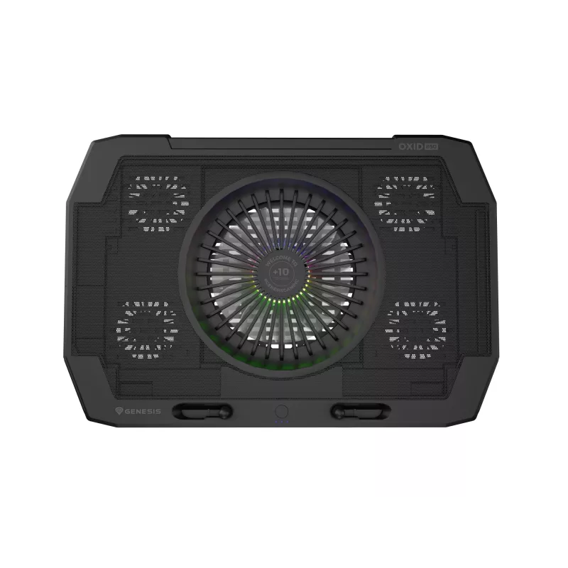 GENESIS Oxid 850 klēpjdatora dzesēšanas paliktnis 43.9 cm (17.3 collas) 2500 RPM Melns