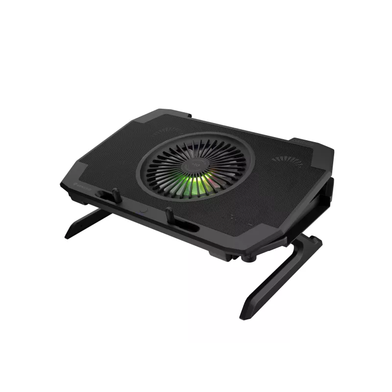 GENESIS Oxid 850 klēpjdatora dzesēšanas paliktnis 43.9 cm (17.3 collas) 2500 RPM Melns
