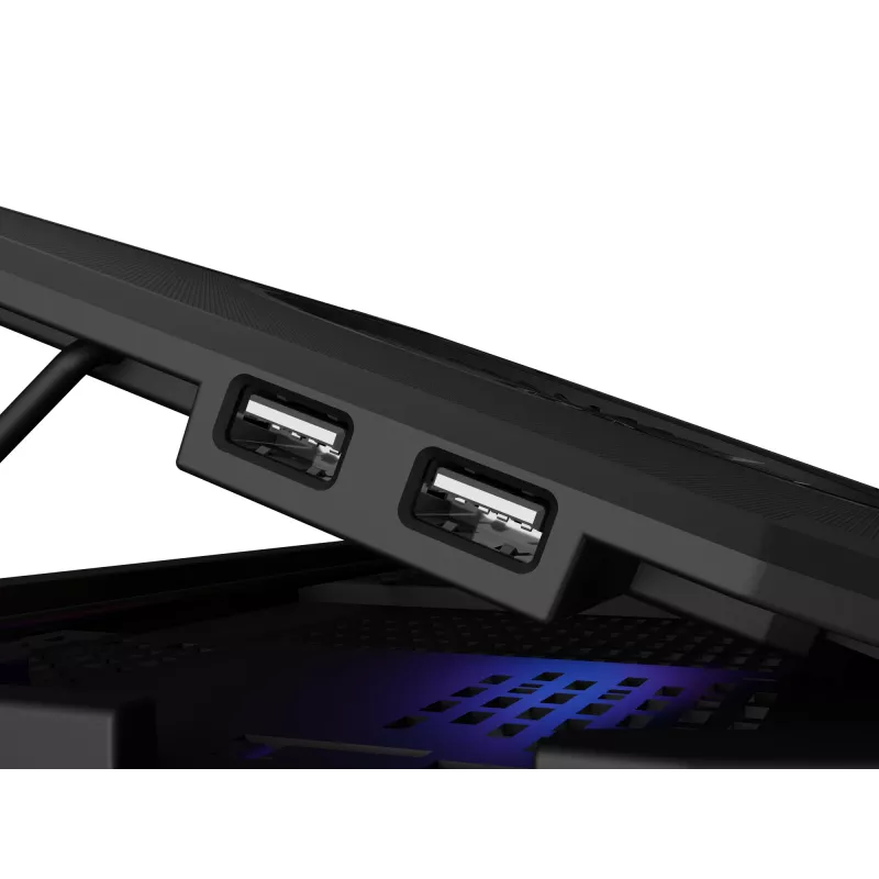 GENESIS Oxid 850 klēpjdatora dzesēšanas paliktnis 43.9 cm (17.3 collas) 2500 RPM Melns