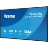 iiyama LH5075UHS-B2AG Signage Displejs Digitālās izkārtnes plakanais panelis 125.7 cm (49.5 collas) LCD Wi-Fi 500 cd/m² 4K Ultra HD Melns Iebūvēts procesors Android 24/7