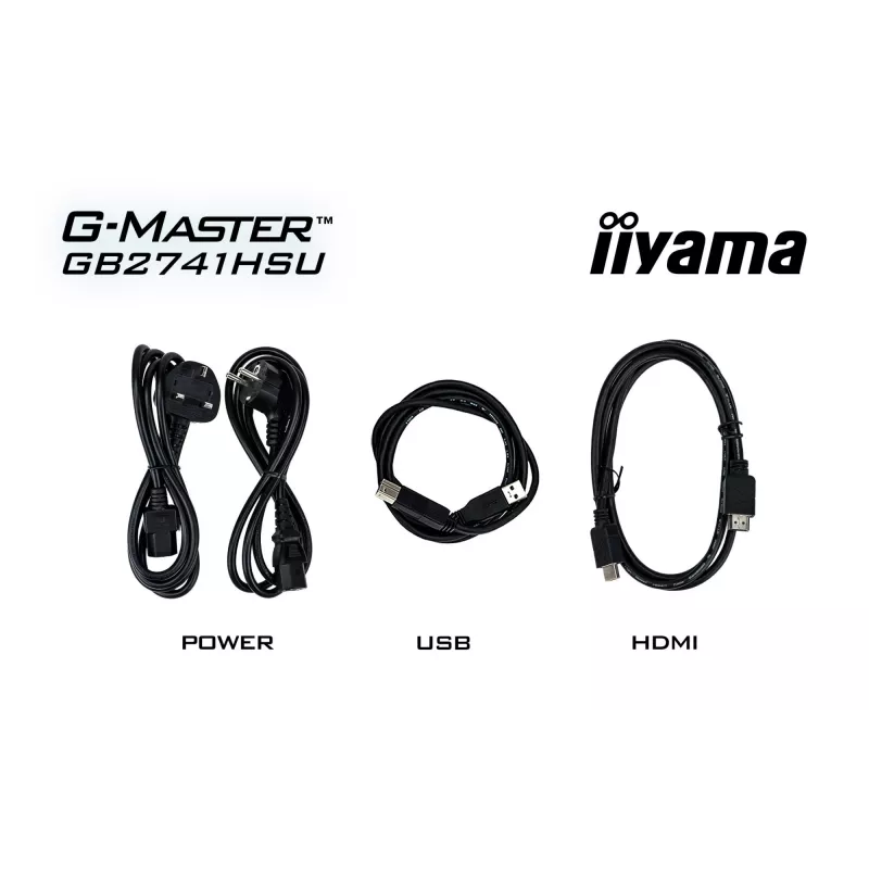 iiyama G-MASTER GB2741HSU-B1 datora monitors 68.6 cm (27 colli) 1920 x 1080 pikseļi Full HD LED Melns