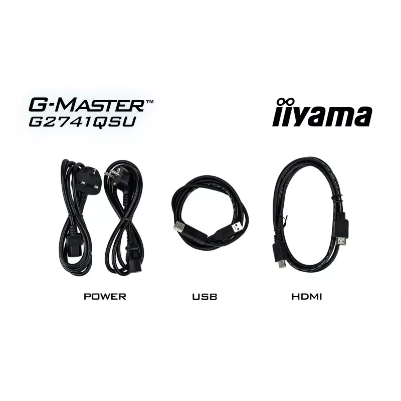 iiyama G-MASTER G2741QSU-B1 datora monitors 68,6 cm (27 colli) 2560 x 1440 pikseļi 4K Ultra HD QLED Melns