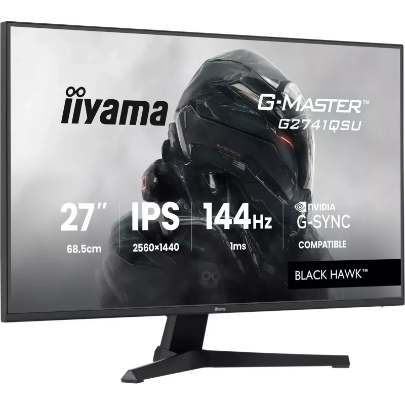 iiyama G-MASTER G2741QSU-B1 datora monitors 68,6 cm (27 colli) 2560 x 1440 pikseļi 4K Ultra HD QLED Melns