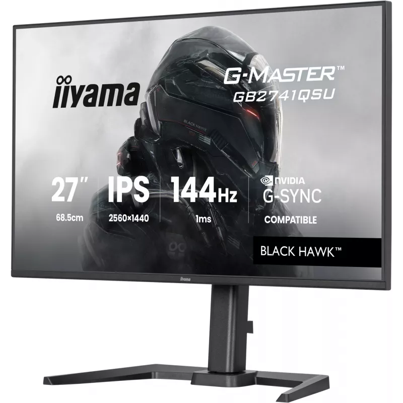 iiyama G-MASTER GB2741QSU-B1 datora monitors 68.6 cm (27 colli) 2560 x 1440 pikseļi 4K Ultra HD LED Melns