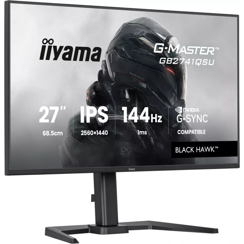 iiyama G-MASTER GB2741QSU-B1 datora monitors 68.6 cm (27 colli) 2560 x 1440 pikseļi 4K Ultra HD LED Melns