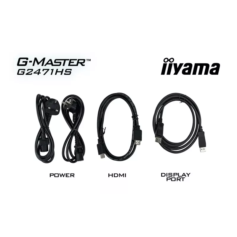 iiyama G-MASTER G2471HS-B1 datora monitors 60,5 cm (23,8 colli) 1920 x 1080 pikseļi Full HD Melns