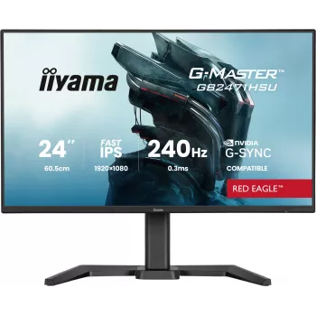 iiyama G-MASTER GB2471HSU-B1 datora monitors 60,5 cm (23,8 collu) 1920 x 1080 pikseļi Full HD Melns