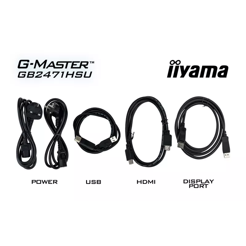 iiyama G-MASTER GB2471HSU-B1 datora monitors 60,5 cm (23,8 collu) 1920 x 1080 pikseļi Full HD Melns