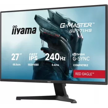iiyama G-MASTER G2771HS-B1 datora monitors 68,6 cm (27 colli) 1920 x 1080 pikseļi Full HD Melns
