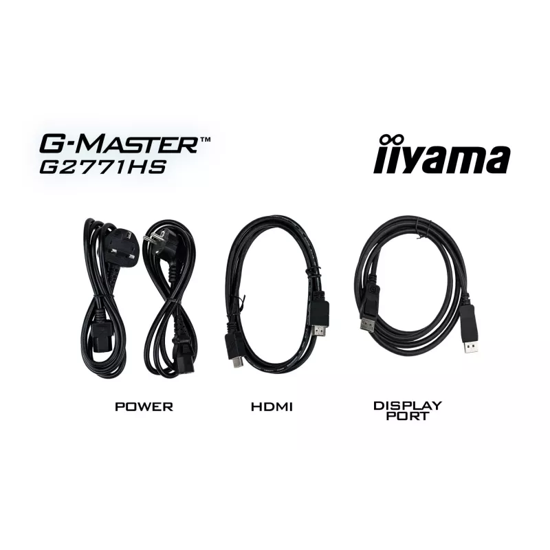 iiyama G-MASTER G2771HS-B1 datora monitors 68,6 cm (27 colli) 1920 x 1080 pikseļi Full HD Melns