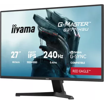 Monitors IIYAMA G2771HSU-B1 27 collu Fast IPS Full HD 1920x1080 240Hz HDR10 FreeSync G-SYNC saderīgs