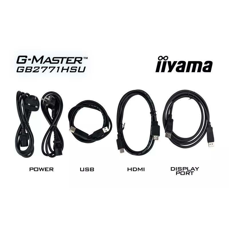 iiyama G-MASTER GB2771HSU-B1 datora monitors 68.6 cm (27 colli) 1920 x 1080 pikseļi Full HD Melns