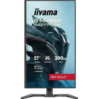iiyama G-MASTER GB2771QSU-B1 datora monitors 68,6 cm (27 colli) 2560 x 1440 pikseļi Wide Quad HD Melns