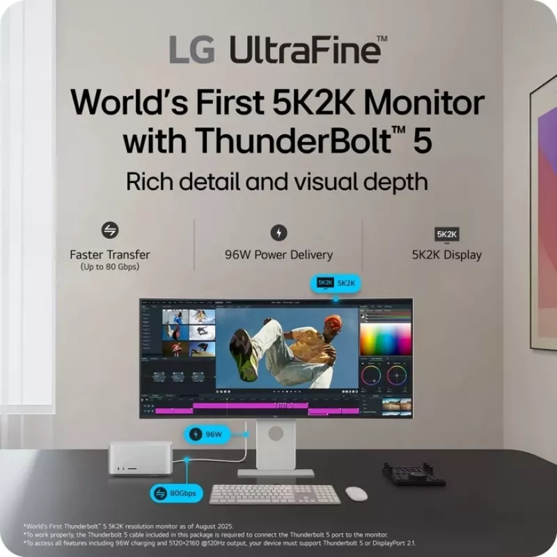 LG 40U990A-W datora monitors 101,6 cm (40 colli) 5120 x 2160 pikseļi WUHD Melns