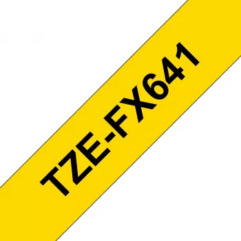 Brother TZE-FX641 līmlentes melna uz dzeltenas TZ
