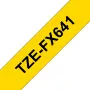 Brother TZE-FX641 līmlentes melna uz dzeltenas TZ