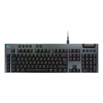 LOGITECH G915 X USB-A vadu zema profila spēļu tastatūra taustes melna Qwertz vācu