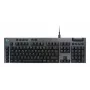 LOGITECH G915 X USB-A vadu zema profila spēļu tastatūra taustes melna Qwertz vācu