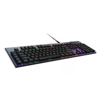 LOGITECH G915 X USB-A vadu zema profila spēļu tastatūra taustes melna Qwertz vācu