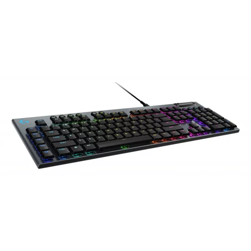 LOGITECH G915 X USB-A vadu zema profila spēļu tastatūra taustes melna Qwertz vācu