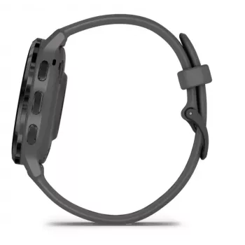 Viedpulkstenis GARMIN Venu 3S — 41 mm pelēks polimēra korpuss, 1,2 collu AMOLED, 10 dienu akumulators, 5 ATM