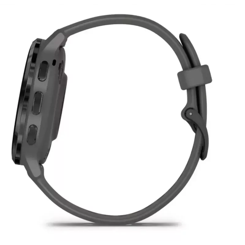 Viedpulkstenis GARMIN Venu 3S — 41 mm pelēks polimēra korpuss, 1,2 collu AMOLED, 10 dienu akumulators, 5 ATM