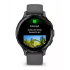 Viedpulkstenis GARMIN Venu 3S — 41 mm pelēks polimēra korpuss, 1,2 collu AMOLED, 10 dienu akumulators, 5 ATM