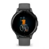 Viedpulkstenis GARMIN Venu 3S — 41 mm pelēks polimēra korpuss, 1,2 collu AMOLED, 10 dienu akumulators, 5 ATM